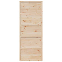 Porta per Granaio 80x208 cm in Legno Massello di Pino 850635