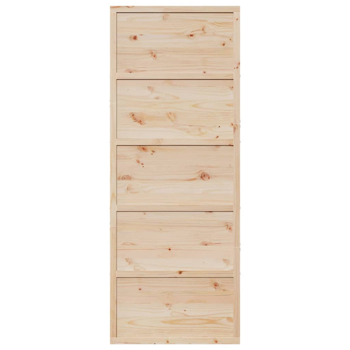 Porta per Granaio 80x208 cm in Legno Massello di Pino 850635
