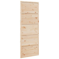 Porta per Granaio 80x208 cm in Legno Massello di Pino 850635