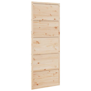 Porta per Granaio 80x208 cm in Legno Massello di Pino 850635