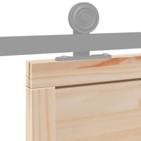 Porta per Granaio 80x208 cm in Legno Massello di Pino 850635