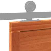 Porta del Granaio Marrone 80x208 cm in Legno Massello di Pino 850637