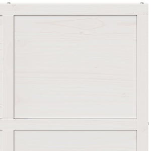 Porta del Granaio Bianca 100x208 cm in Legno Massello di Pino 850639