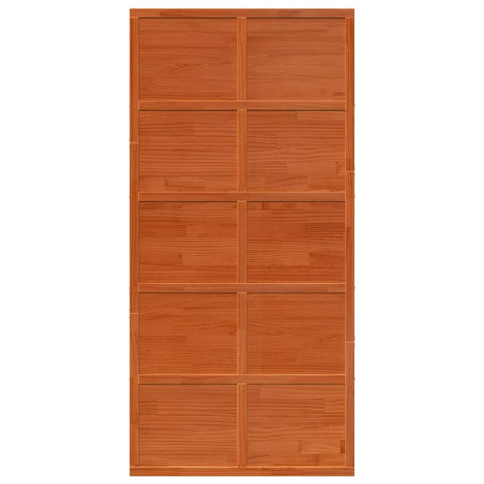 Porta del Granaio Marrone 100x208 cm in Legno Massello di Pino 850640