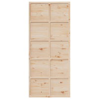 Porta per Granaio 90x208 cm in Legno Massello di Pino 850641