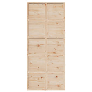 Porta per Granaio 90x208 cm in Legno Massello di Pino 850641