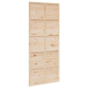Porta per Granaio 90x208 cm in Legno Massello di Pino 850641