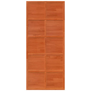 Porta del Granaio Marrone 90x208 cm in Legno Massello di Pino 850643