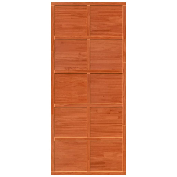 Porta del Granaio Marrone 90x208 cm in Legno Massello di Pino 850643
