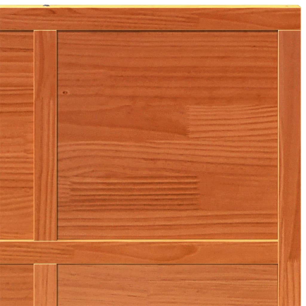 Porta del Granaio Marrone 90x208 cm in Legno Massello di Pino 850643