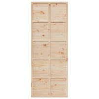 Porta per Granaio 80x208 cm in Legno Massello di Pino 850644