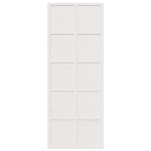 Porta del Granaio Bianca 80x208 cm in Legno Massello di Pino