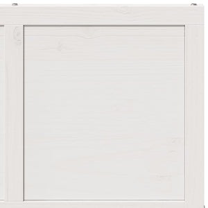 Porta del Granaio Bianca 80x208 cm in Legno Massello di Pino