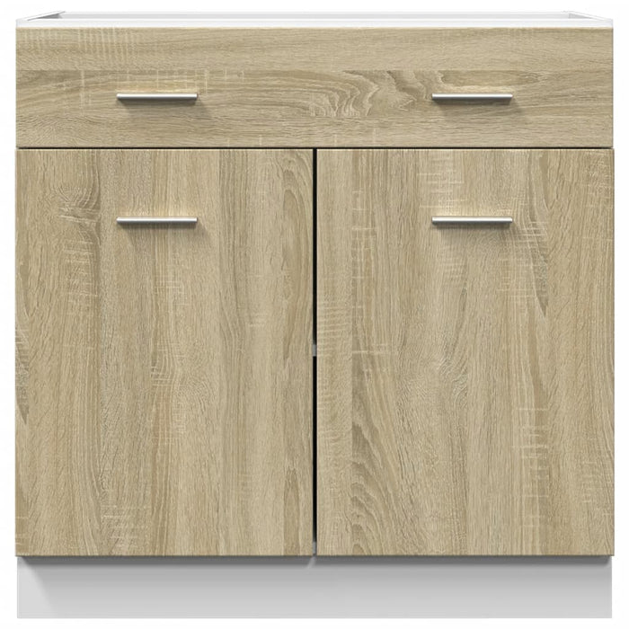 vidaXL Mobile Inferiore Cassetto “Lyon” Rovere Sonoma 80x46x81,5