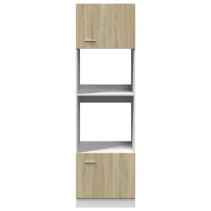 Mobile per Microonde “Lyon” Rovere Sonoma 60x57x207 cm 849627