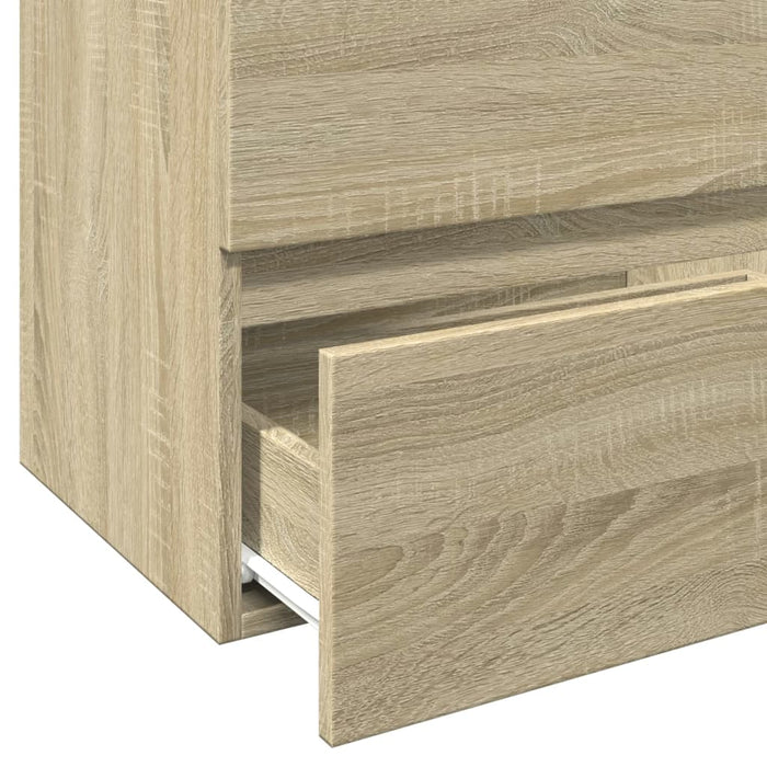 Mobile Lavabo-Armadietto da bagno Rovere Sonoma 60x38,5x45 cm in Legno Multistrato