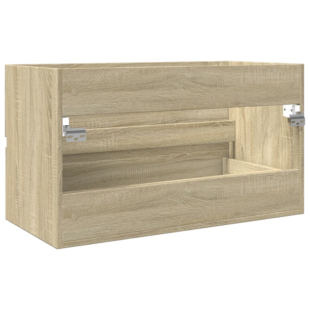 vidaXL Mobile Lavabo Rovere Sonoma 80x38,5x45 cm in Legno Multistrato