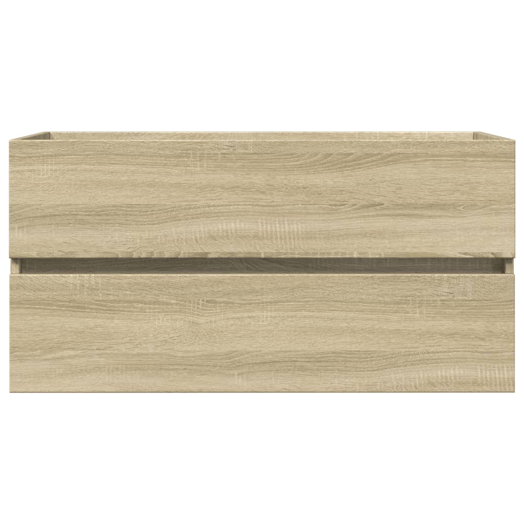 Mobile Lavabo Rovere Sonoma 90x38,5x45 cm in Legno Multistrato 849638