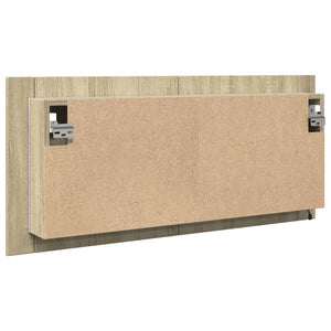 Mobile Specchio LED Rovere Sonoma 100x12x45cm Legno Multistrato 849644