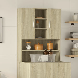 vidaXL Mobile per Lavatrice Rovere Sonoma 70,5x24x90 cm