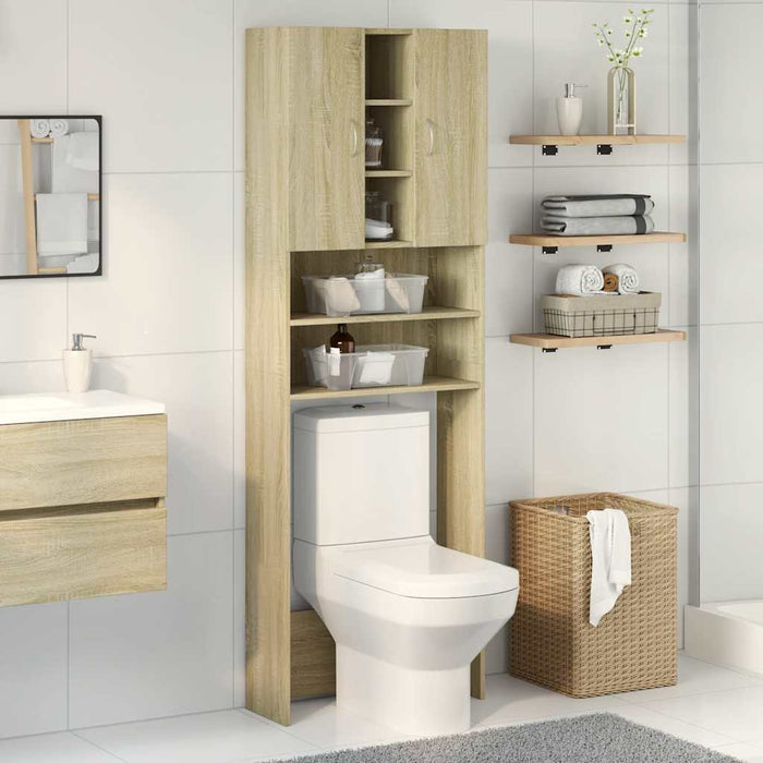 Mobile per Lavatrice Rovere Sonoma 64x25,5x190 cm 849652