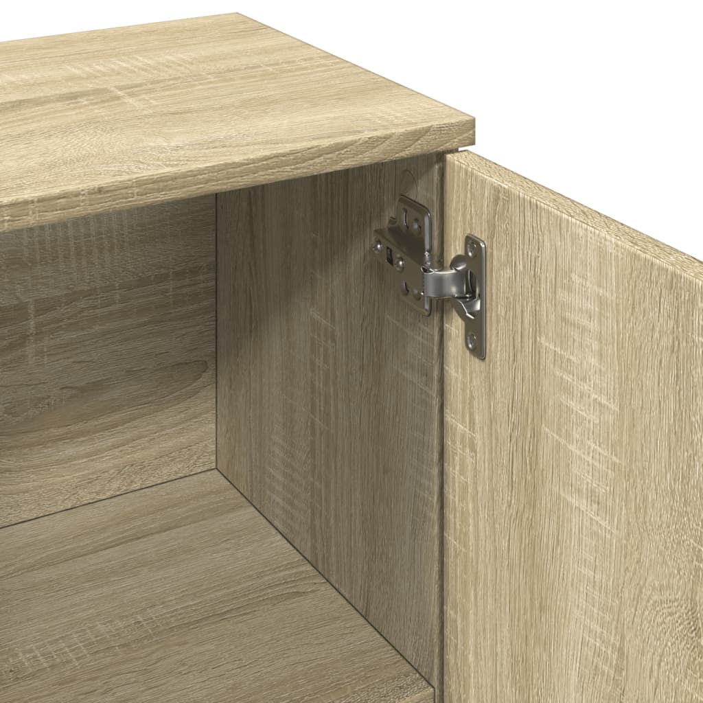 Credenza Rovere Sonoma 90,5x29,5x65 cm in Truciolato 849876