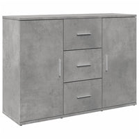 vidaXL Credenza Grigio Cemento 90,5x29,5x65 cm in Truciolato