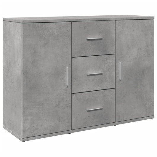 vidaXL Credenza Grigio Cemento 90,5x29,5x65 cm in Truciolato