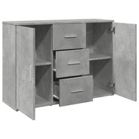 vidaXL Credenza Grigio Cemento 90,5x29,5x65 cm in Truciolato