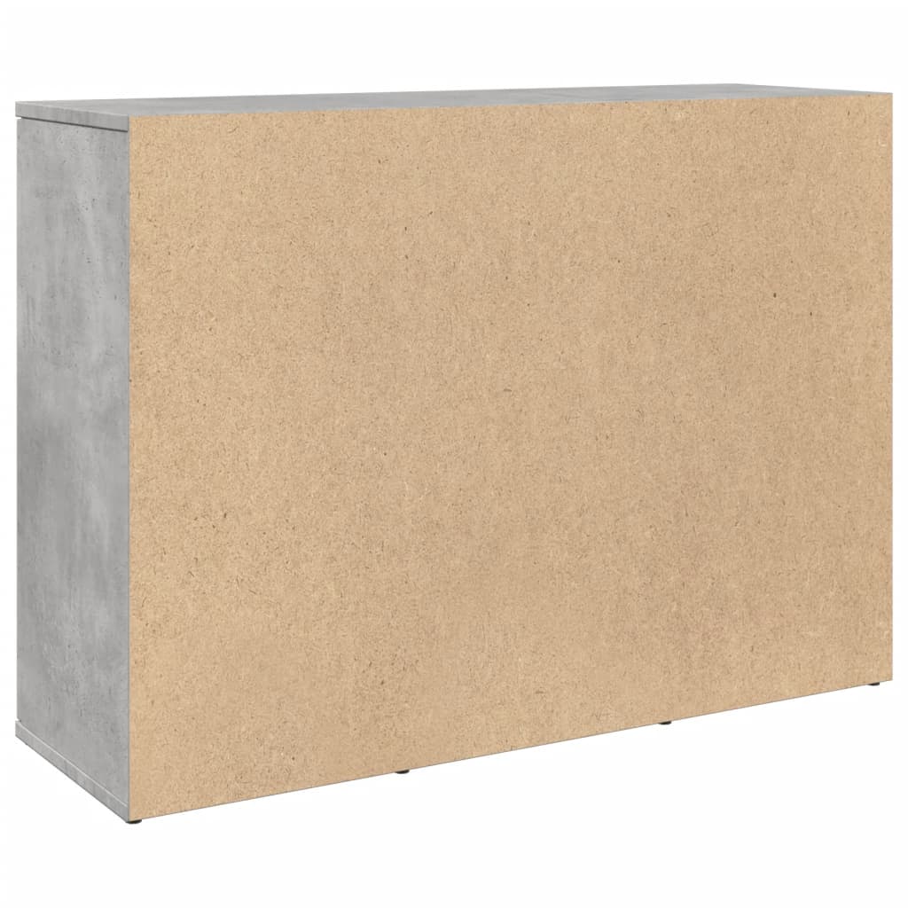 vidaXL Credenza Grigio Cemento 90,5x29,5x65 cm in Truciolato
