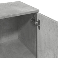 vidaXL Credenza Grigio Cemento 90,5x29,5x65 cm in Truciolato