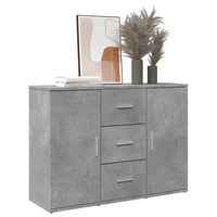 Credenza Grigio Cemento 90,5x29,5x65 cm in Truciolato 849877