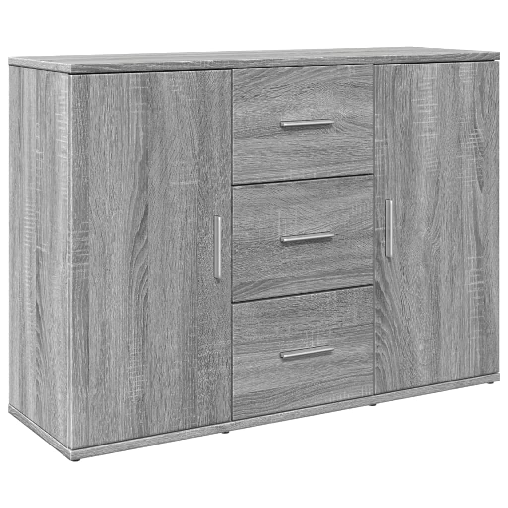 Credenza Grigio Sonoma 90,5x29,5x65 cm in Truciolato 849879