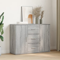 Credenza Grigio Sonoma 90,5x29,5x65 cm in Truciolato 849879