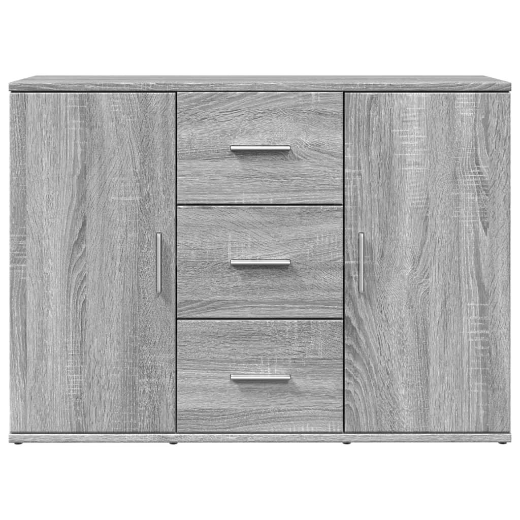 Credenza Grigio Sonoma 90,5x29,5x65 cm in Truciolato 849879