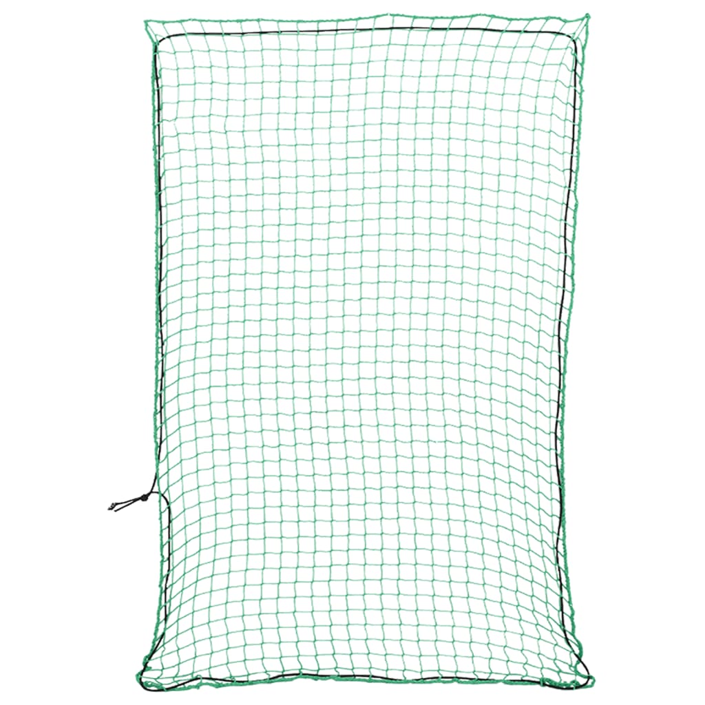 Rete per protezione rimorchio ancoraggio portapacchi con corda elastica 3 x 2 m PP verde 02_0042193