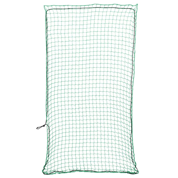 Rete per protezione rimorchio ancoraggio portapacchi con corda elastica 4 x 2 m PP verde 02_0042211