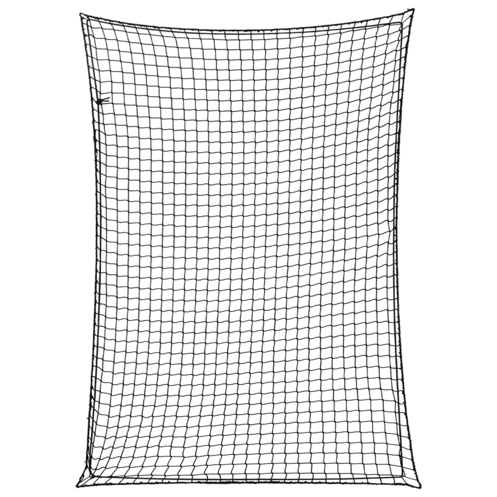Rete per protezione rimorchio ancoraggio portapacchi con corda elastica 3,5 x 2,5 m PP nero 02_0042204
