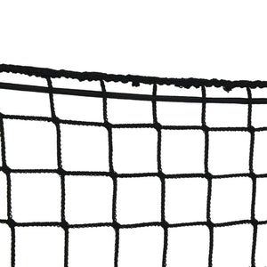 vidaXL Rete per Rimorchio con Corda Elastica Nero 3x3 m in PP