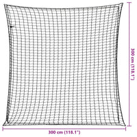 vidaXL Rete per Rimorchio con Corda Elastica Nero 3x3 m in PP