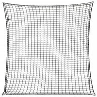 Rete di protezione per rimorchio ancoraggio per carichi portapacchi con corda elastica 4 x 4 m PP nero 02_0042219