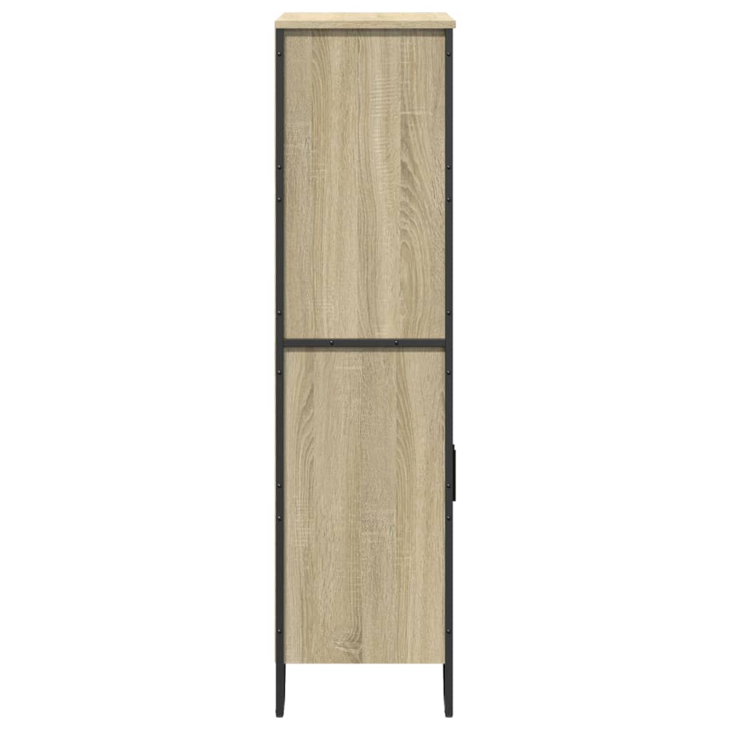 vidaXL Credenza Rovere Sonoma 79,5x35,5x137,5 cm in Legno Multistrato