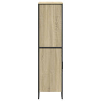 vidaXL Credenza Rovere Sonoma 79,5x35,5x137,5 cm in Legno Multistrato
