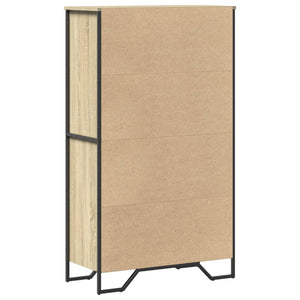 vidaXL Credenza Rovere Sonoma 79,5x35,5x137,5 cm in Legno Multistrato