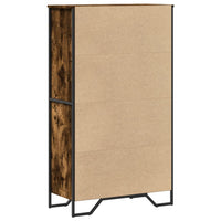 vidaXL Credenza Rovere Fumo 79,5x35,5x137,5 cm in Legno Multistrato