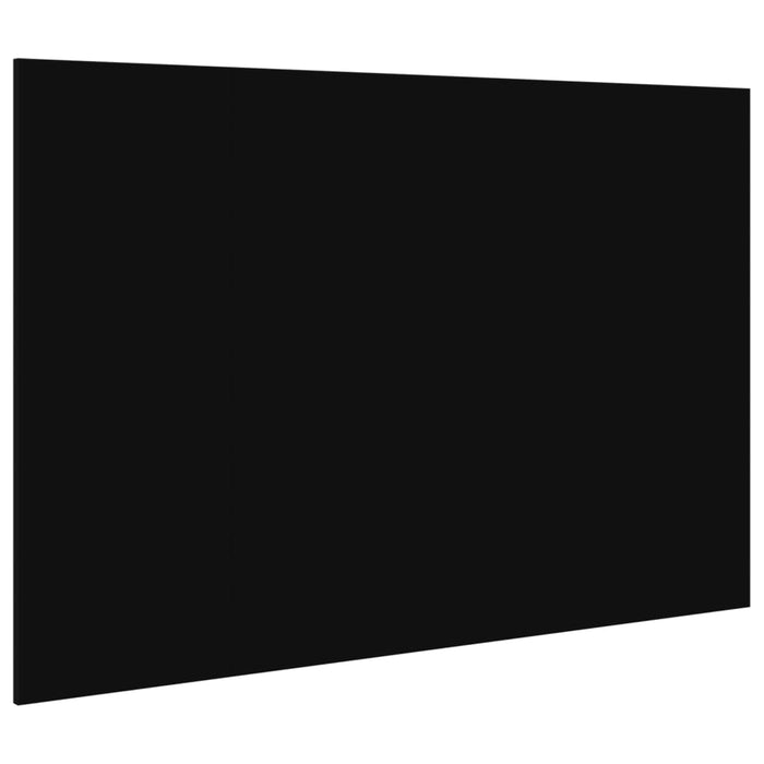 Testiera per Letto con Comodini Nero 160 cm Legno Multistrato 3295339