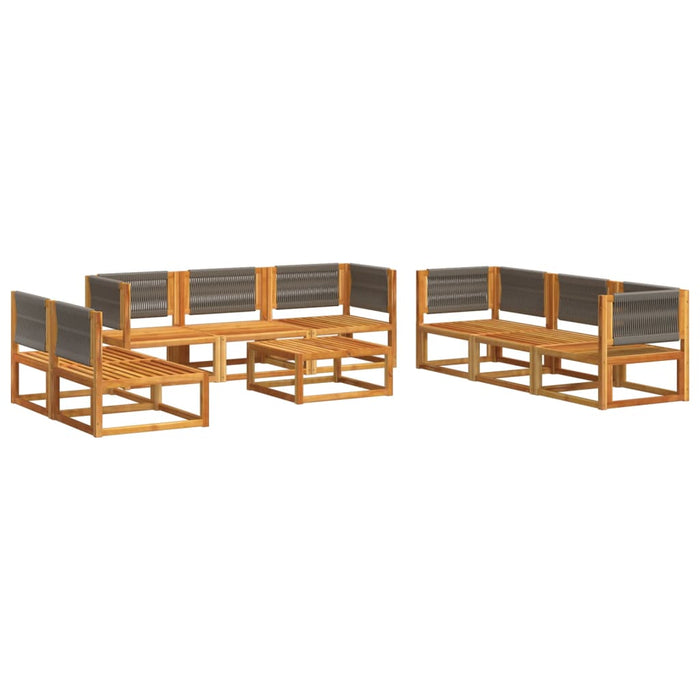Set Divano Giardino 9 pz con Cuscini Legno Massello di Acacia 3278834