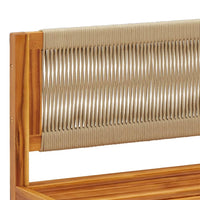 vidaXL Divani da Giardino Angolari con Cuscini 2 pz in Legno di Acacia e Corda