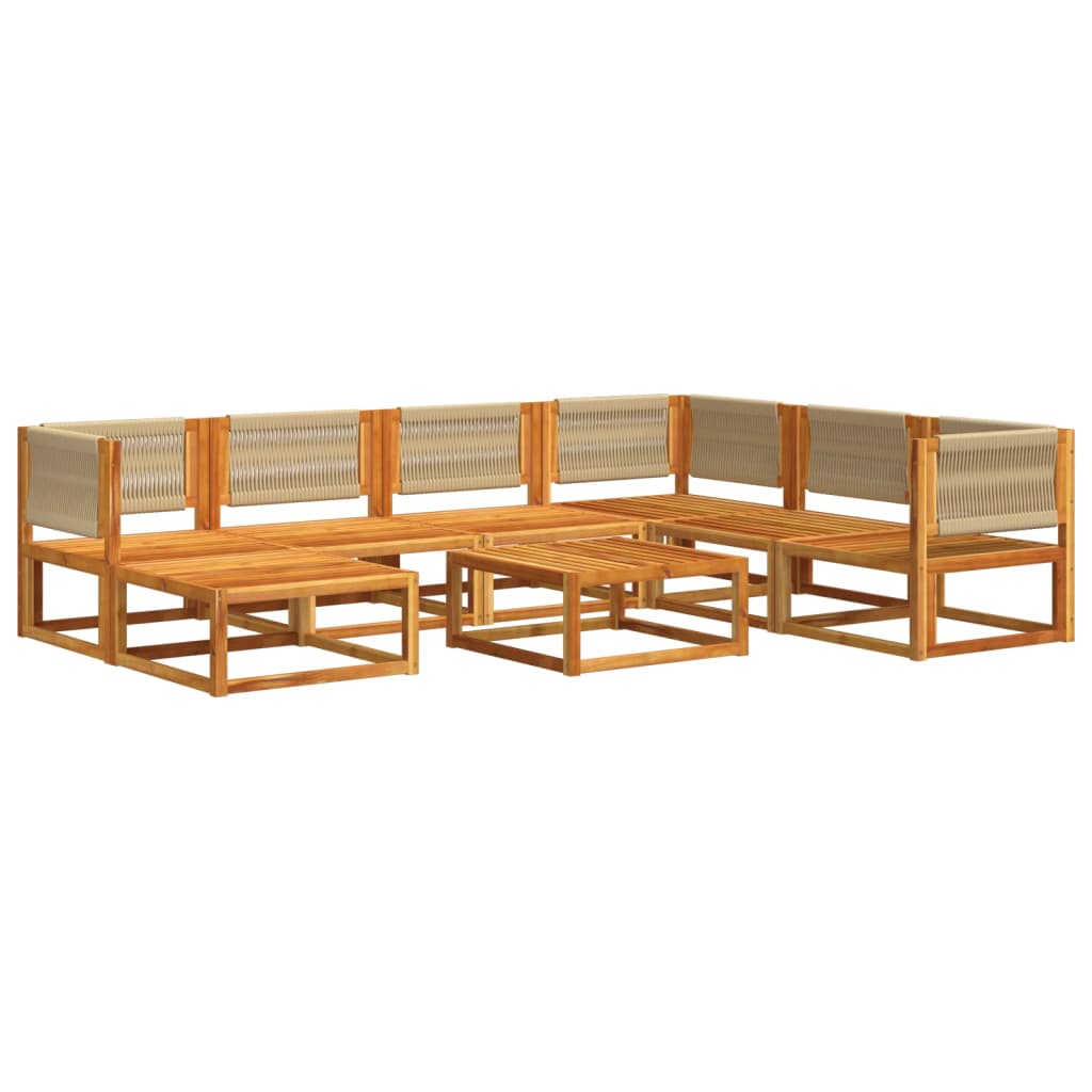Set Divano da Giardino 8pz con Cuscini Legno Massello di Acacia 3278858