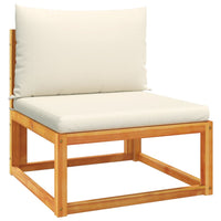 vidaXL Set di divani da giardino 10 pezzi con cuscini in legno di acacia e corda